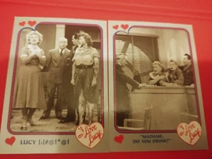 Pacific I Love Lucy 2 Karten Lot Silber 1991 - Bild 1 von 2