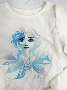 Disney ELSA Long Sleeves TEE Ivory Size 4 - Picture 1 of 2