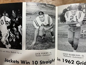 1963 C.E.BYRD High School Jahrbuch-JACK PYBURN-SENIOR MIAMI DOLPHINS-GUSHER - Bild 1 von 13