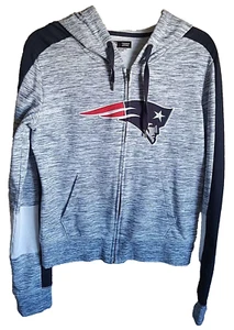 NFL TEAM APPEAL PATRIOTS grauer Hoodie Reißverschluss vorne Damengröße Small - Bild 1 von 8