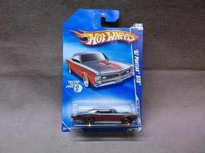 HOT WHEELS 2010 #134 GREY RED 1967 67 PONTIAC GTO FTE FASTER THAN EVER RACER - Picture 1 of 3
