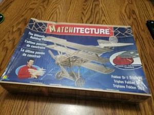 Jouets Bojeux Toys Matchitecture Fokker Dr 1 Triplane Model Building Kit #6610 - Picture 1 of 9