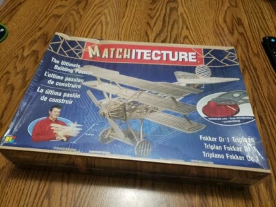 Jouets Bojeux Toys Matchitecture Fokker Dr 1 Triplane Model Building Kit #6610 - Image 1 of 4