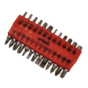 25 Pc Piece POWER BIT SET ASSORTED SCREWDRIVERS SLOTTED TORX HEX PHILLIPS POZI - Picture 1 of 1
