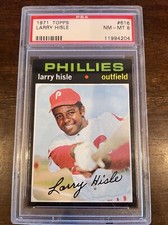 1971 Topps #616 Larry Hisle Philadelphia Phillies PSA 8 NM-MT