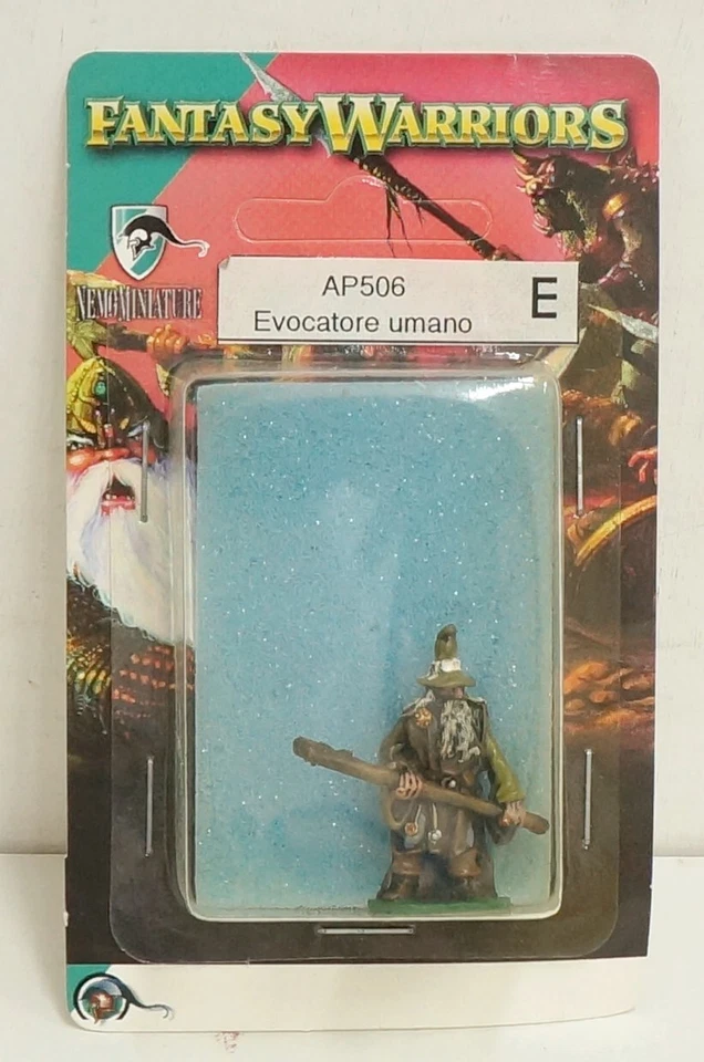 Fantasy Warriors: Evocatore Umano AP506. Miniature in Metallo Dipinte. Colora...