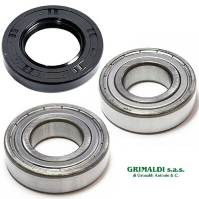 KIT CUSCINETTI E ANELLO DI TENUTA LAVATRICE INDESIT 507306 6205ZZ 6206ZZ