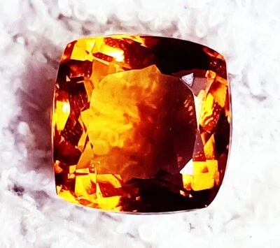 Citrine 12.60 Ct Cushion Shape Loose Gemstone With Certificate - Image 1 of 4