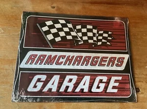 Ramcharger Garage Tin Metal Sign Man Cave Garage Decor 12.5 x 16 - Picture 1 of 1