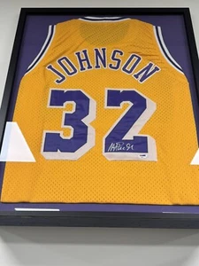 Earvin “Magic" Johnson Autographed Home Jersey Lakers PSA/DNA Authenticated - Picture 1 of 2