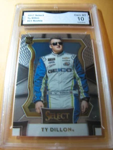 TY DILLON NASCAR 2017 SELECT ROOKIE RC # 21 GRADO 10 L@@K - Foto 1 di 1
