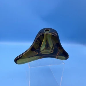 vtg Signed Dated 1975 Blown art glass Candleholder/ Bud Vase - Picture 1 of 13