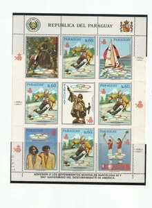 Paraguay 1989 -HOJA DE SEUL A BARCELONA CAMPEONES EQUITACIÓN DOMA -  NUEVA - Picture 1 of 1