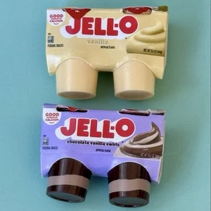 Mini marcas llenan la nevera gelatina chocolate vainilla remolinos y pudín de vainilla - Imagen 1 de 1