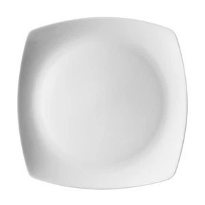 Aurora Square 10.75" Dinner Plate, Set of 6, White - Picture 1 of 1