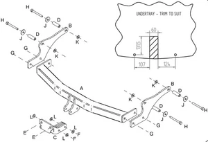 Towtrust Festflansch KFZ Anhängerkupplung für Renault Laguna Fließheck 2007 bis 2014 - Bild 1 von 8