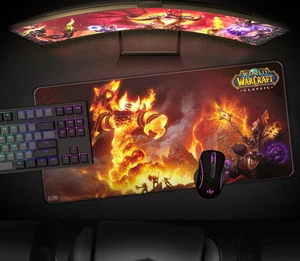 World of Warcraft Classic Ragnaros XL Gaming Mouse Pad 90x42cm Blizzard Licensed - Picture 1 of 4
