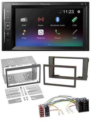 Pioneer DAB MP3 2DIN Bluetooth USB Autoradio für Iveco Daily 06-14 dunkelgrau - Bild 1 von 4