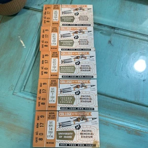 Vintage Pacific Memorial Stadium 1959 Tickets - Picture 1 of 8