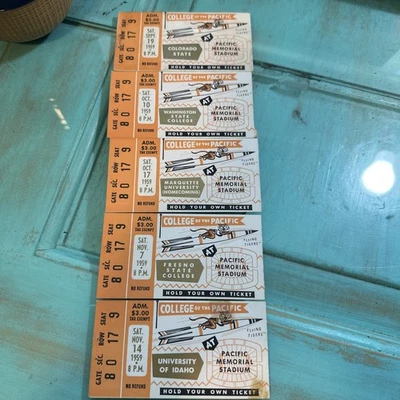Vintage Pacific Memorial Stadium 1959 Tickets - Image 1 of 4