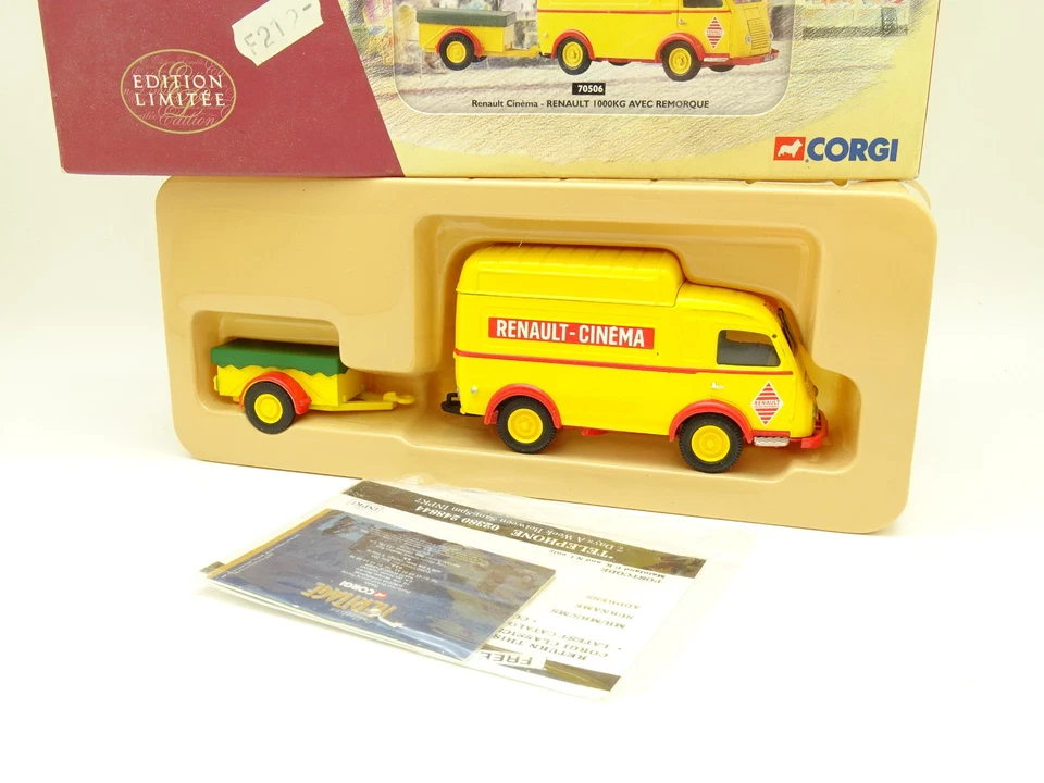 Corgi Heritage 1/43 - Renault 1000KG Con Rimorchio Renault Cinema - Immagine 1 di 1