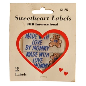 NUEVO NUEVO CON ETIQUETAS JHB International Sweetheart Etiquetas Hechas con Amor por Mamá Costura Artesanía - Imagen 1 de 3
