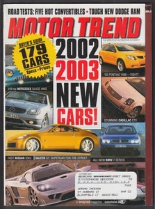 MOTOR TREND BMW M Roadster Corvette Chrysler Prowler Thunderbird Lexus + 10 2001 - Picture 1 of 1