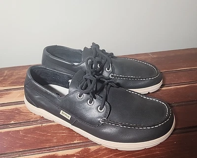 LEMS MARINER Leather Navy Minimalist Boat Shoes Mens Size 10.5 Womens 12 EUR 44 - Image 1 of 4