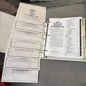 Cadillac 1984 carpeta de información de servicio de concesionario todos los modelos manual de tienda - Imagen 1 de 22