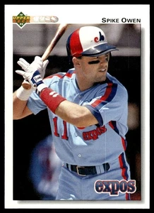 1992 Upper Deck Spike Owen Montreal Expos #206 - Picture 1 of 2