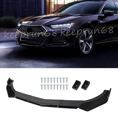 Carbon Fiber Front Bumper Lip Spoiler Splitters Body Kit For Acura TL ILX TSX RL - Изображение 1 из 4