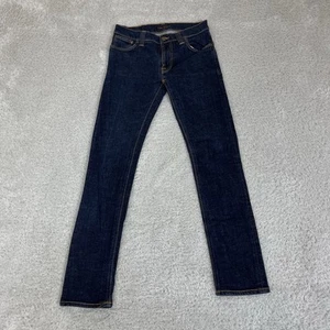 Pantalones de mezclilla Nudie finlandeses finlandeses W31 L34 con cremallera ribete de sarga seca - Imagen 1 de 18