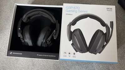 EPOS SENNHEISER GSP 670 Wireless Gaming Headset Noise-Cancelling Mac PC PS Phone - Image 1 of 2