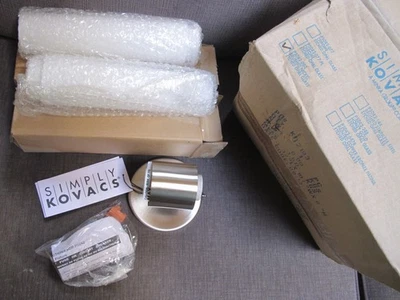 NIB George Kovacs P5042-084 Saber II 20” Vanity Bath 2 Light Brushed Nickel - Image 1 of 3