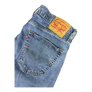 Levis 505 Jeans Men’s 34x30 Regular Fit Medium Wash Denim 100% Cotton Tapered - Picture 1 of 14