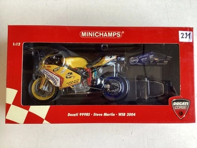 Minichamps Modell 1:12 Ducati 999RS Steve Martin WSB 2004 OVP original neu ! - Bild 1 von 4