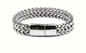 Herrenarmband aus Edelstahl. - Bild 1 von 6
