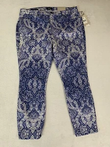 Nuovi jeans NYDJ Chico's donna 14 LiftXtuck skinny alla caviglia elasticizzati prezzo al dettaglio consigliato $129 - Foto 1 di 12