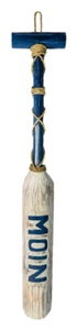 Paddel mit Moin blau/weiß 2500 100 x 17 x 4 cm Deko Unikat für Drinnen & Draußen - Bild 1 von 5
