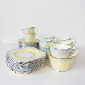Sampson Smith Old Royal Bone China 32 Teile Teeservice Tassen Untertasse Kuchenteller - Bild 1 von 22
