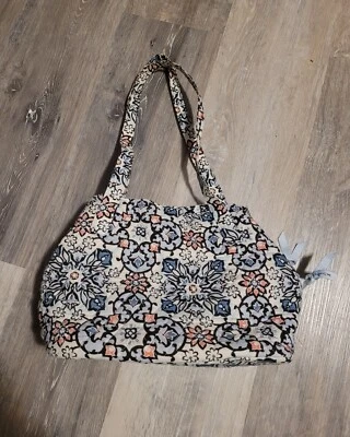 Bolso de Hombro Vera Bradley Lisboa Medallón Multi Compartimento (Patrón Raro) Foto 1 de 4