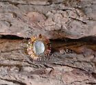 Natural Tourmaline Natural Polki Diamond 925 Sterling Sliver Wedding Gift Ring