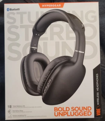 Auriculares inalámbricos Bluetooth HyperGear Vibe sobre la oreja NUEVOS EN CAJA Foto 1 de 3