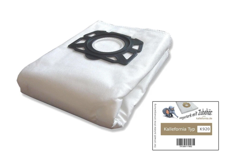 10 vacuum bag suitable for Kärcher WD 5,200 M felt bag 5200 m - Image 1 of 1