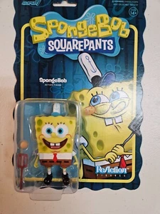 NEW SEALED 2020 ReAction 3.75" SPONGEBOB SQUAREPANTS Action Figure Set of 4 MOC - Picture 1 of 8
