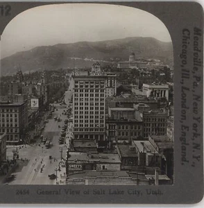 Gesamtansicht von Salt Lake City Utah UT Stereoview - Bild 1 von 4