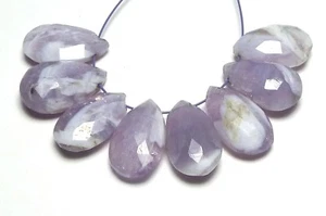 8 piezas de lavanda SCOROLITE 13-14mm Faceted Teardrop Beads Brasil NATURAL /T6 - Imagen 1 de 2