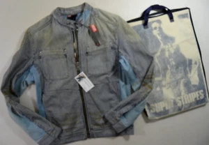 Vintage mens DIESEL GIASTY-CUT Denim JACKET size M Medium Chore worker Utility - Picture 1 of 24
