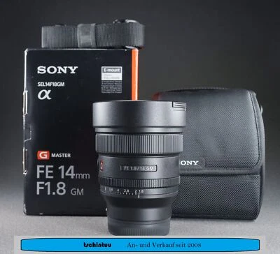 Sony FE 14 mm f 1,8 GM Ultra Weitwinkelobjektiv Neuwertig OVP f1,8 - Bild 1 von 4
