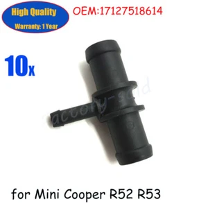 10 piezas Conector T de manguera de agua para Mini Cooper R52 R53 17127518614 Nuevo - Imagen 1 de 5